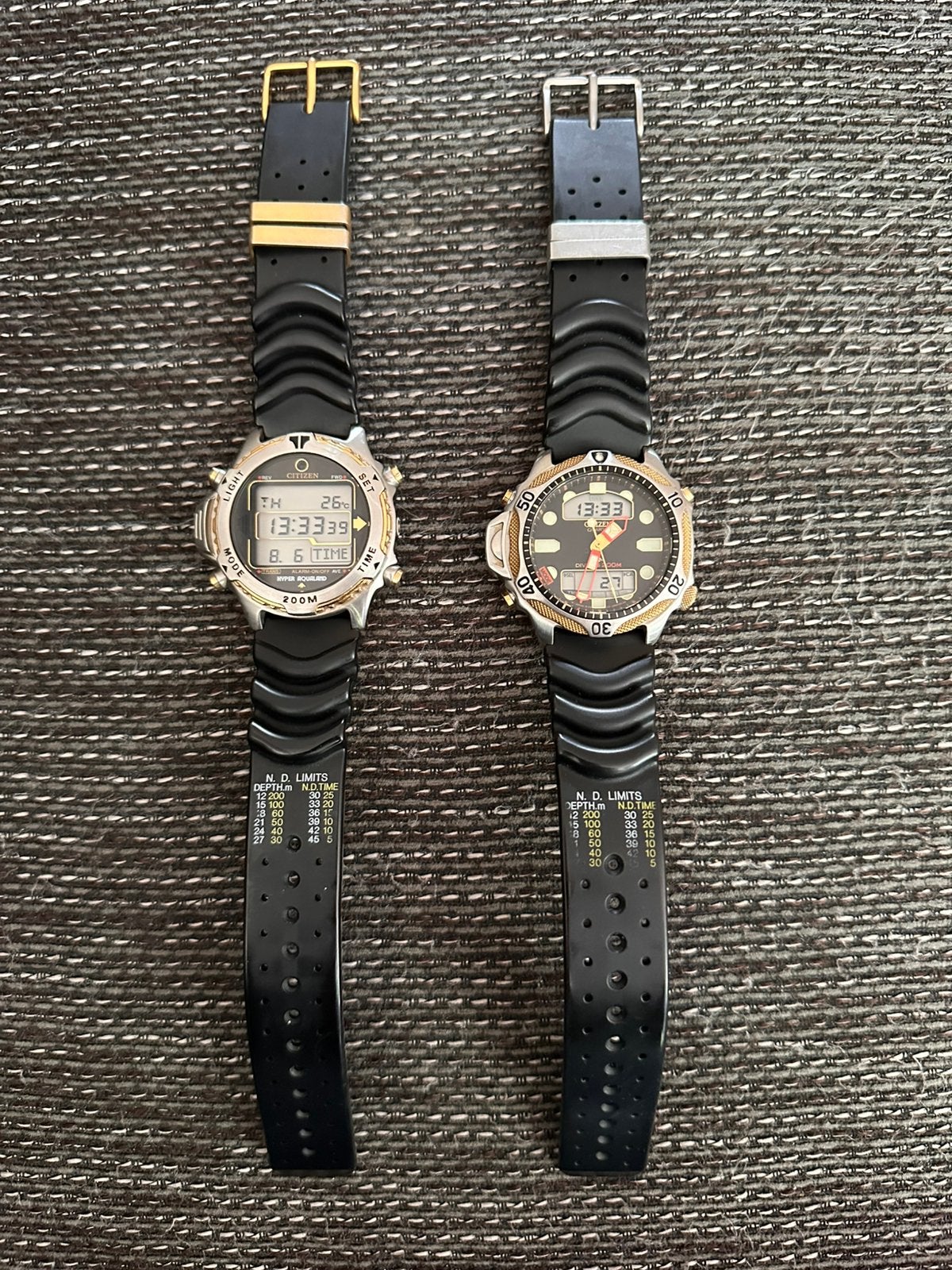 Citizen aqualand horloges, Ophalen, Staal, Kunststof, Zo goed als nieuw