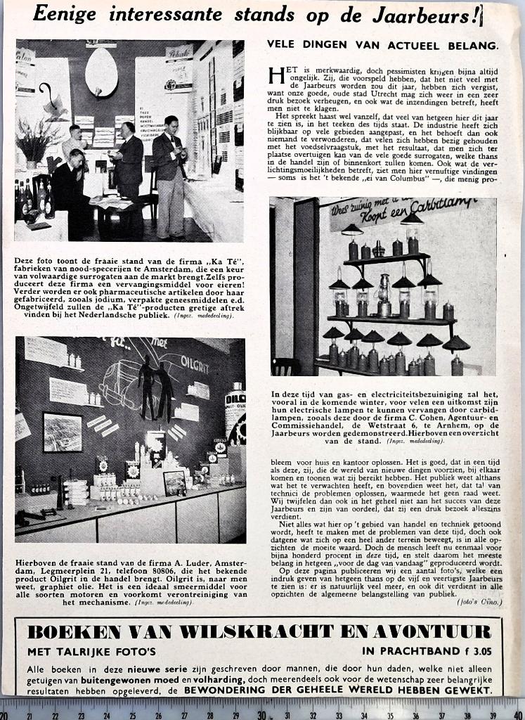 Amsterdam 1939; A'damse zaken op de Jaarbeurs Utrecht, Verzenden, Voor 1940, Gebruikt, Overige onderwerpen