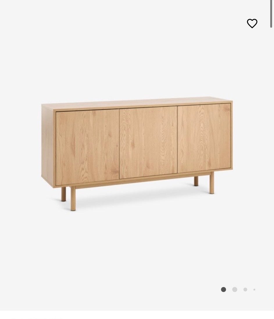 Jysk dressoir zo goed als nieuw, Huis en Inrichting, Kasten | Dressoirs, Ophalen, 100 tot 150 cm, Eikenhout, Zo goed als nieuw