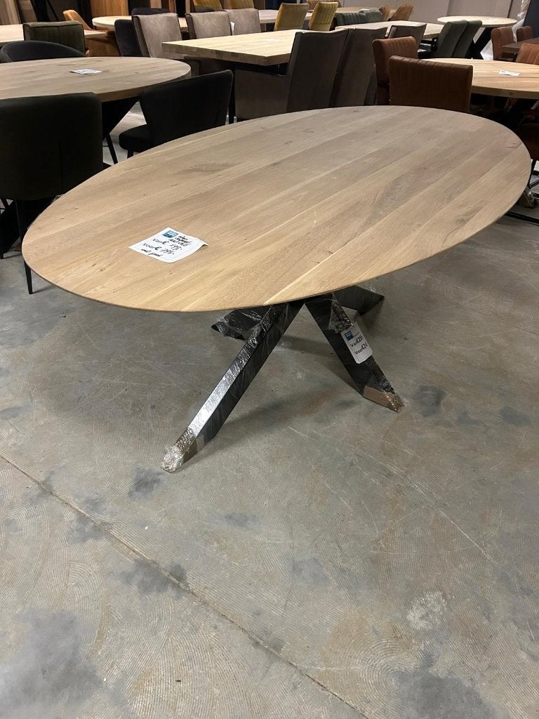 SEPTEMBER EIKEN EETTAFELS VOORRAAD DIRECT MEE NEMEN!! €299, Nieuw, Ophalen of Verzenden, Overige materialen, Eén