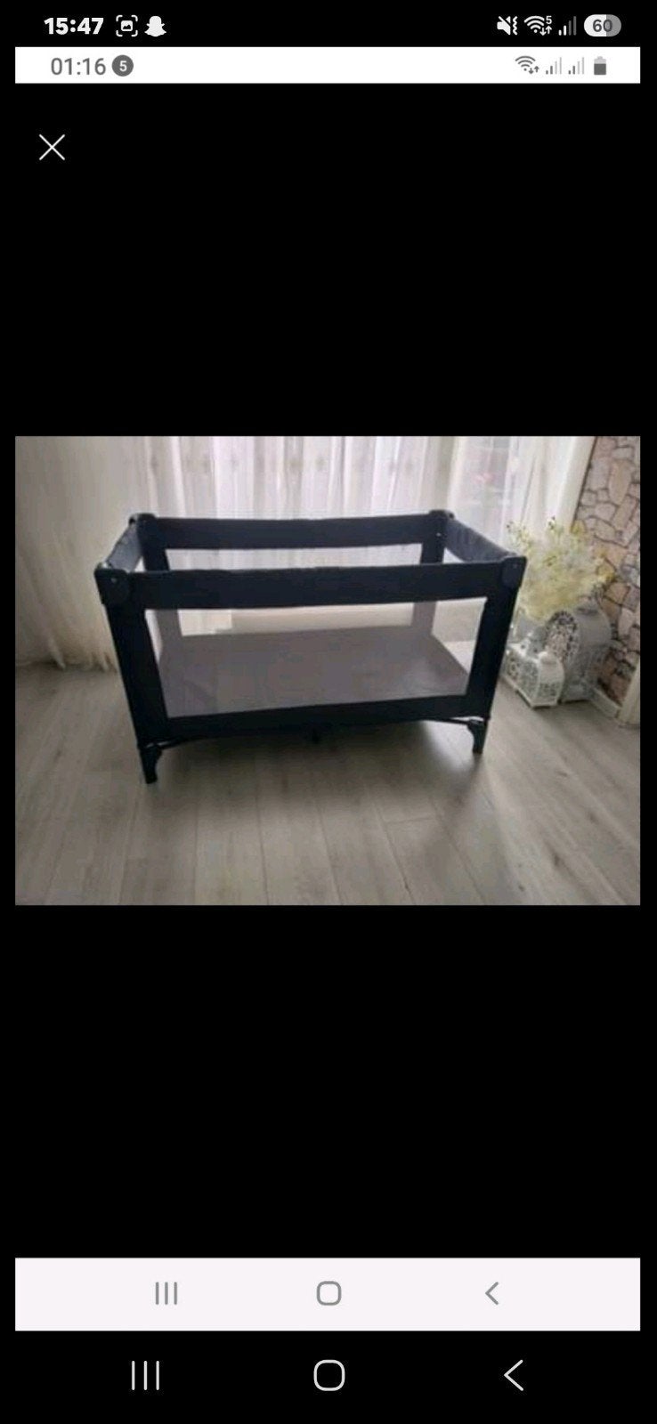 Compact en handig campingbedje - Zo goed als nieuw, Kinderen en Baby's, Ophalen of Verzenden, Zo goed als nieuw, Rechthoekig, Wieltjes