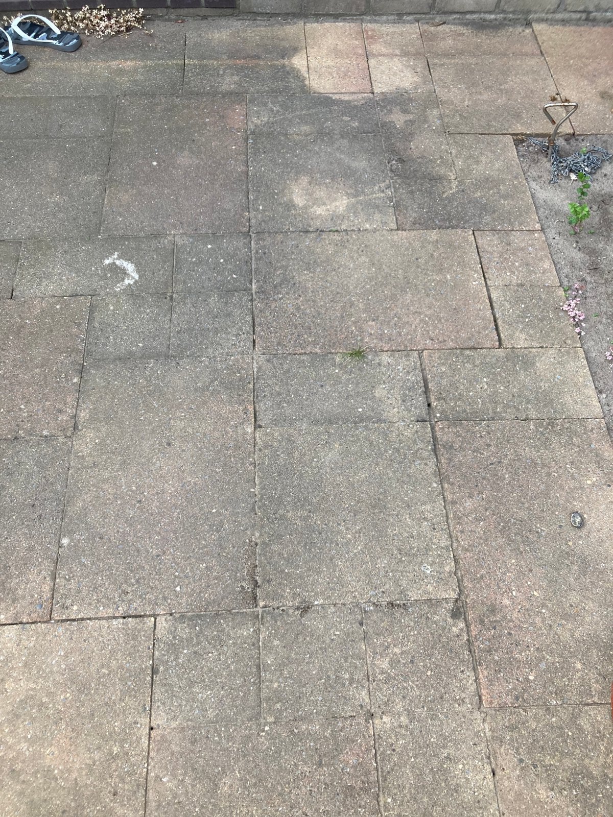 Tuintegels gratis 20m2, Tuin en Terras, Tegels en Klinkers, Ophalen, Gebruikt, Beton, Terrastegels