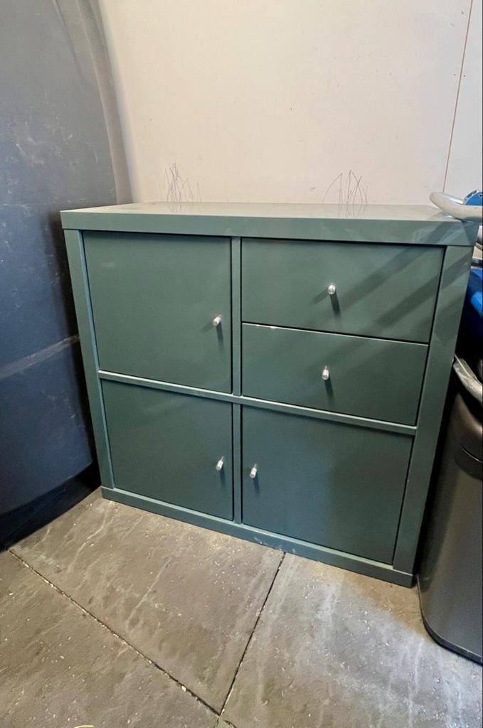 IKEA Kastje Groen/Blauw 76,5x76,5x40 cm, Ophalen, Gebruikt