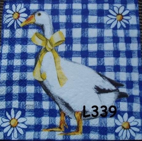 OPRUIMING servetten decoupage * gans mt margrieten L339 –17x, Verzenden, Nieuw
