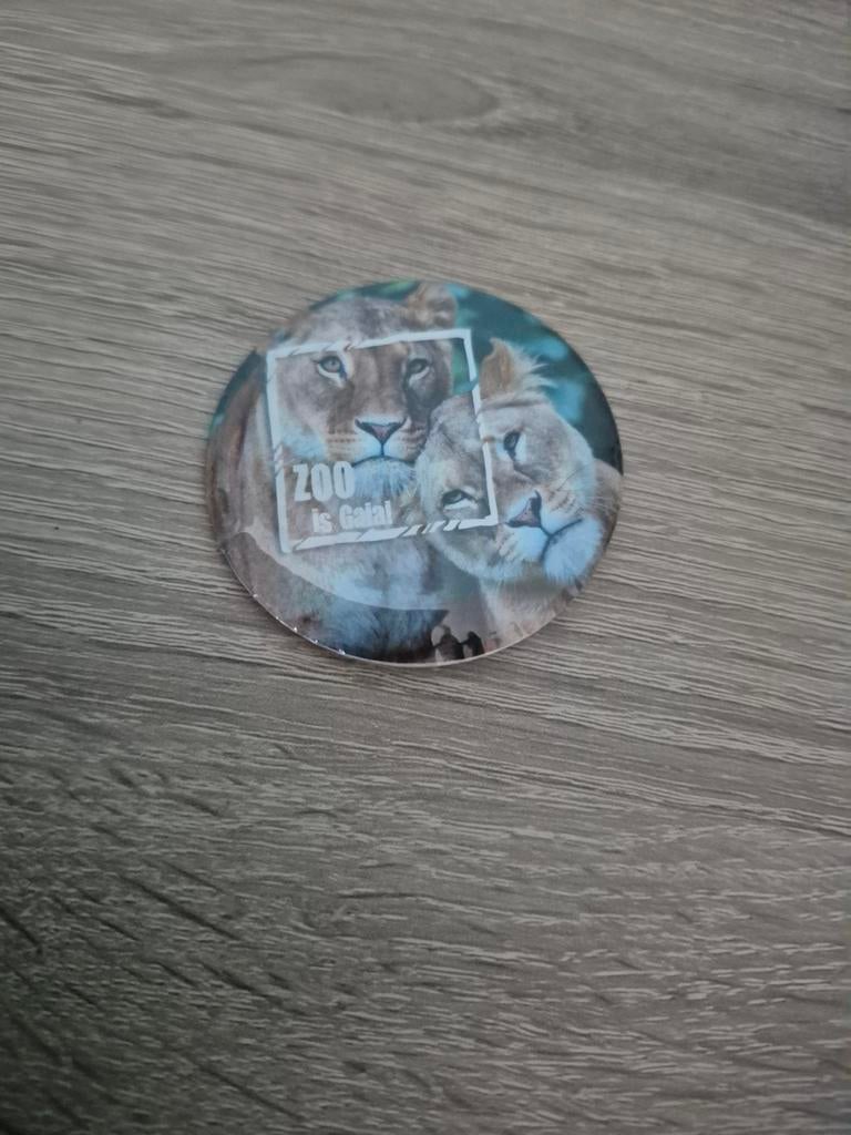 Gaiazoo leeuw button, Ophalen of Verzenden, Zo goed als nieuw, Beeldje of Figuurtje