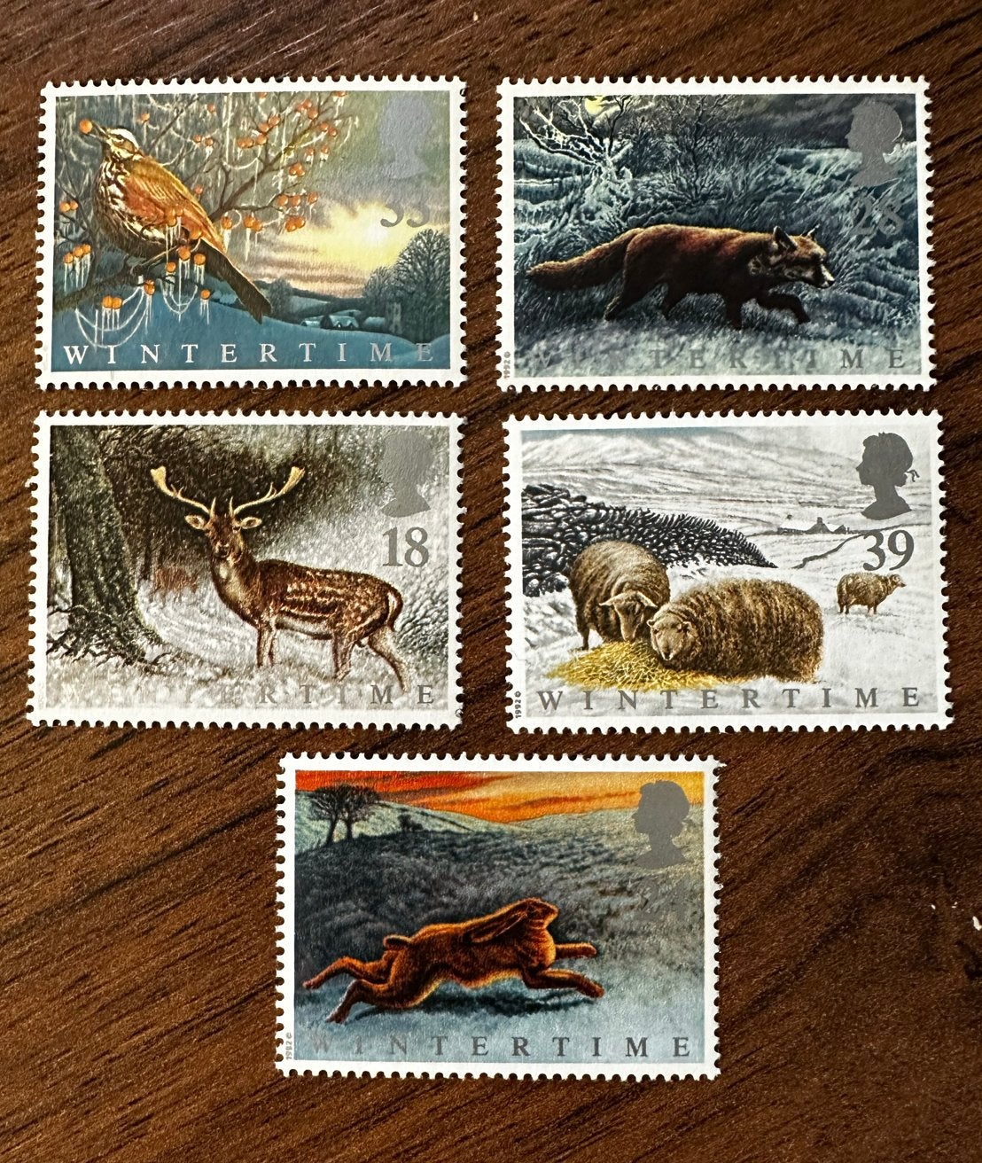 Groot-Brittannië 1992 Dieren Postfris vogels vos haas, Ophalen of Verzenden, Postfris