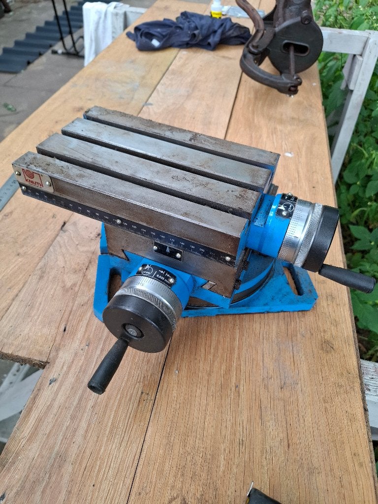 Kruistafel Knuth, Ophalen, Zo goed als nieuw, Kolomboormachine