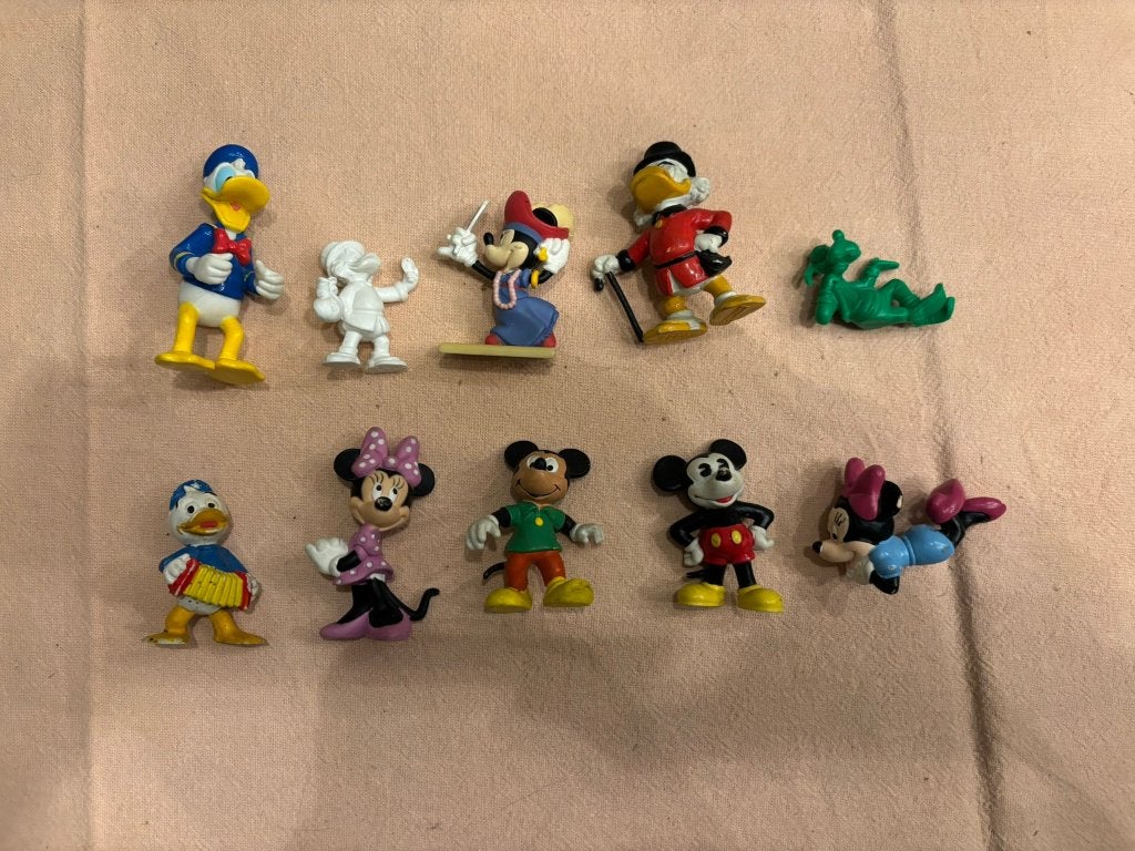 Bully bullyland donald duck mickey minnie mouse 10 st!, Verzamelen, Disney, Zo goed als nieuw, Beeldje of Figuurtje, Overige figuren