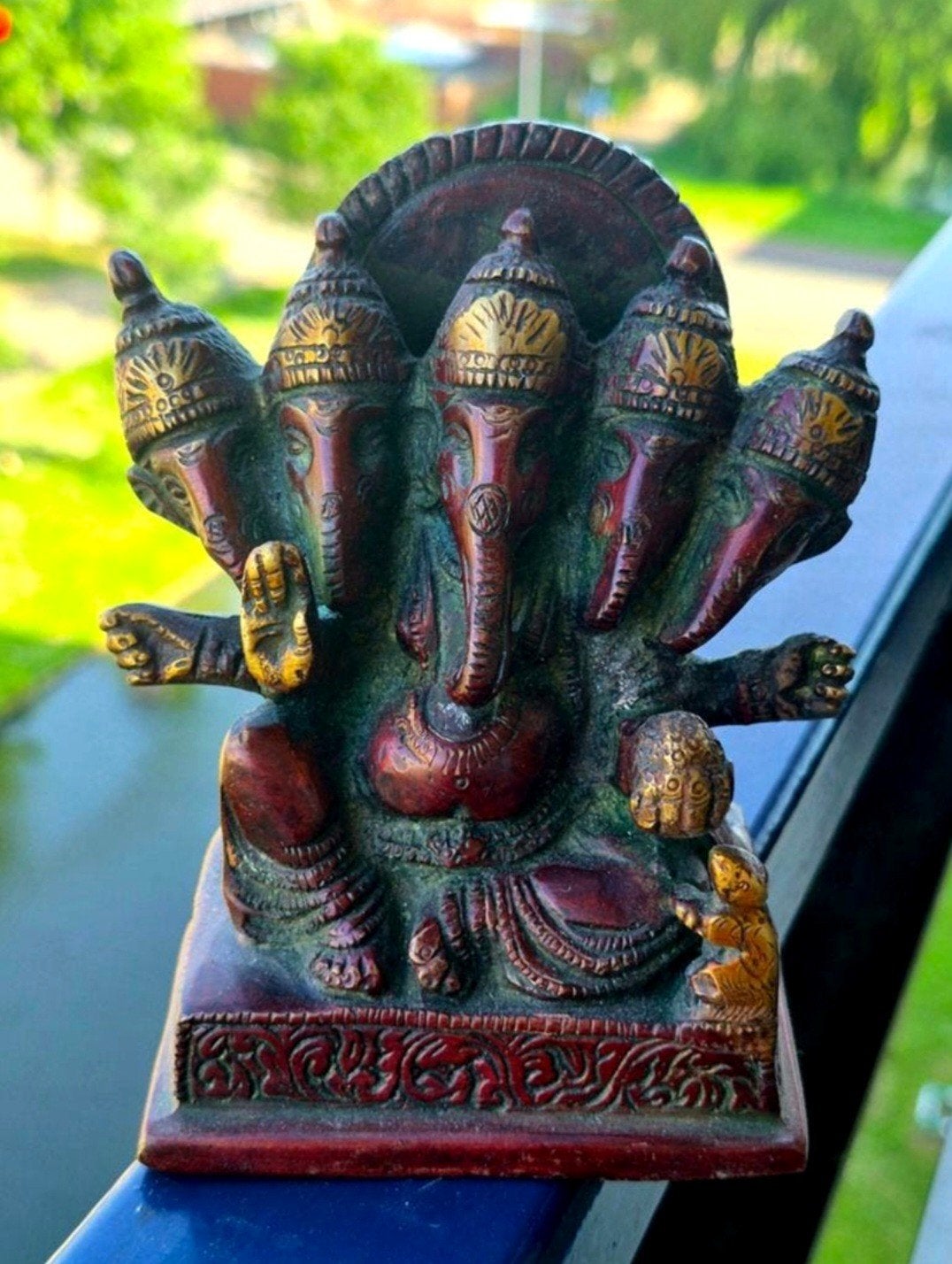 Ganesha bronzen beeld, Verzenden, Nieuw, 12 cm
