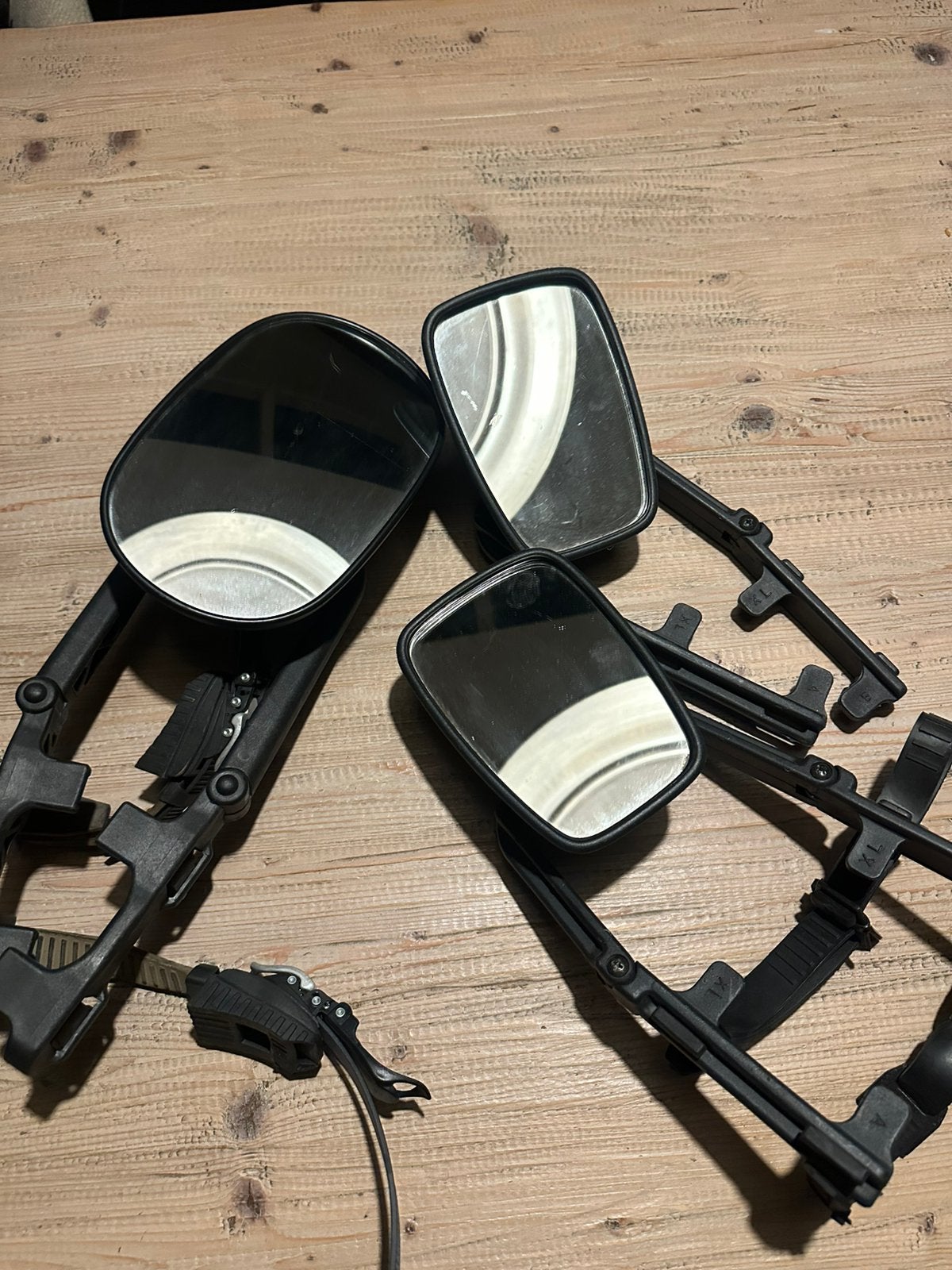 Zwarte caravan spiegels, Ophalen, Gebruikt