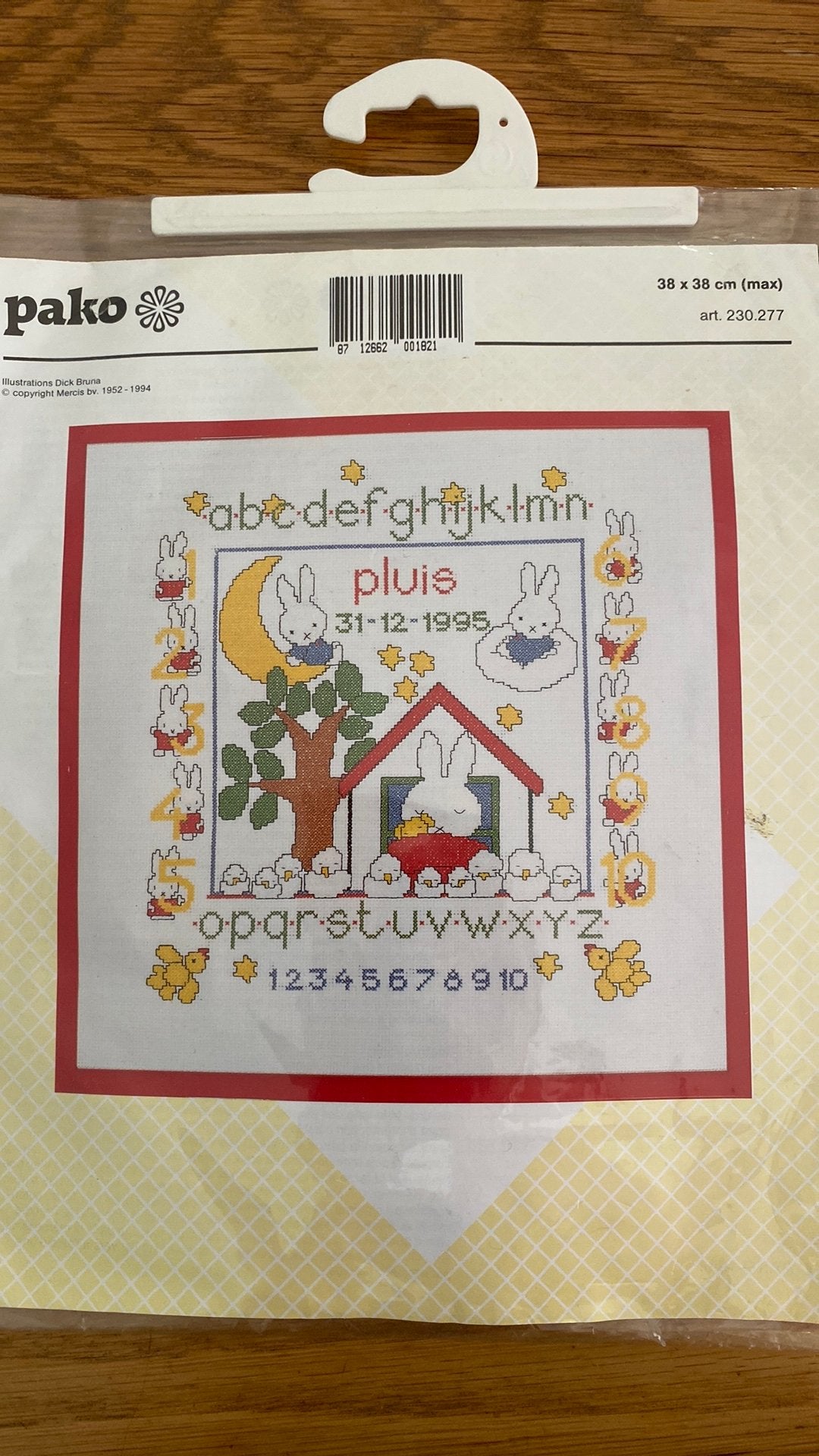 Borduurpakket Nijntje, Hobby en Vrije tijd, Borduren en Borduurmachines, Ophalen of Verzenden, Nieuw, Borduurpakket