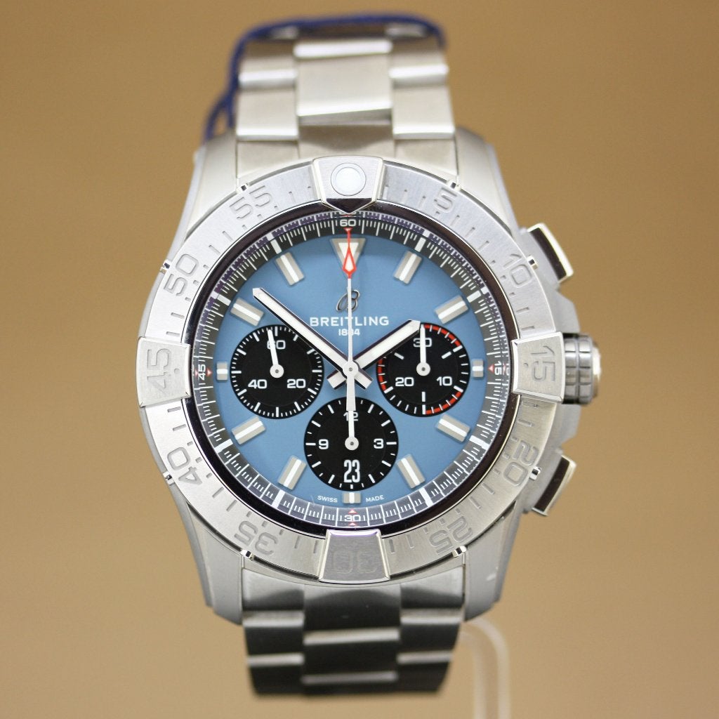 Breitling Super Avenger B01 Chron 46 EB0148 New., Overige materialen, Breitling, Polshorloge, Overige materialen