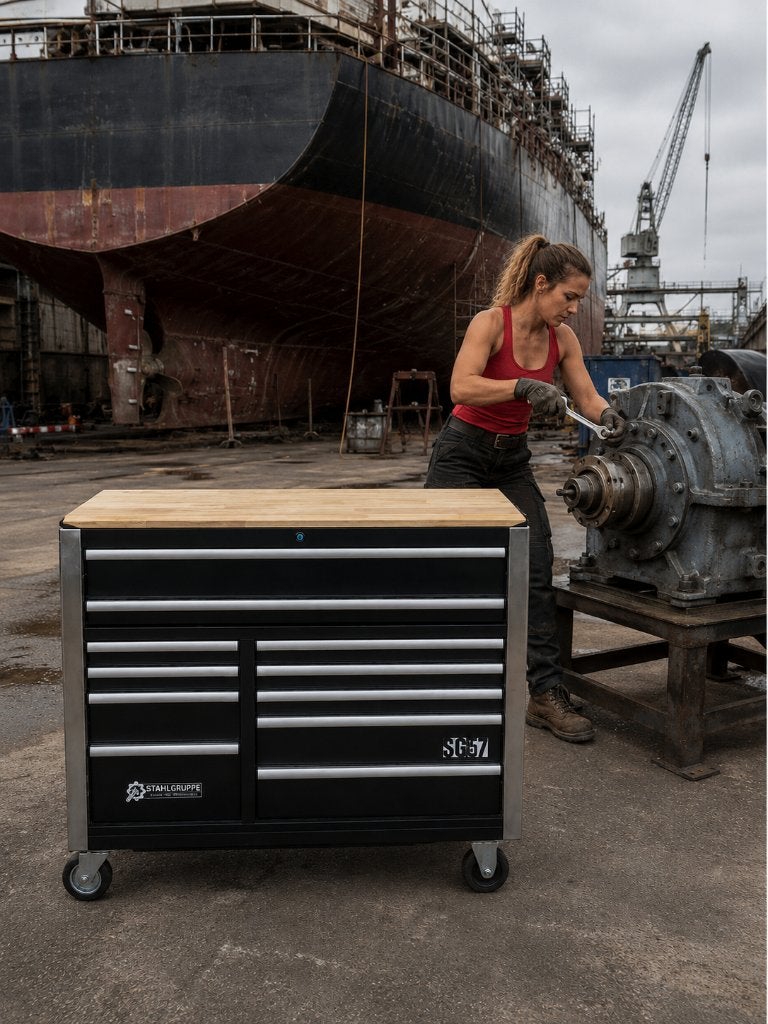 Bom volle gereedschapswagen  JUMBO Maten tot 50 mm, Ophalen, Gevuld, Nieuw