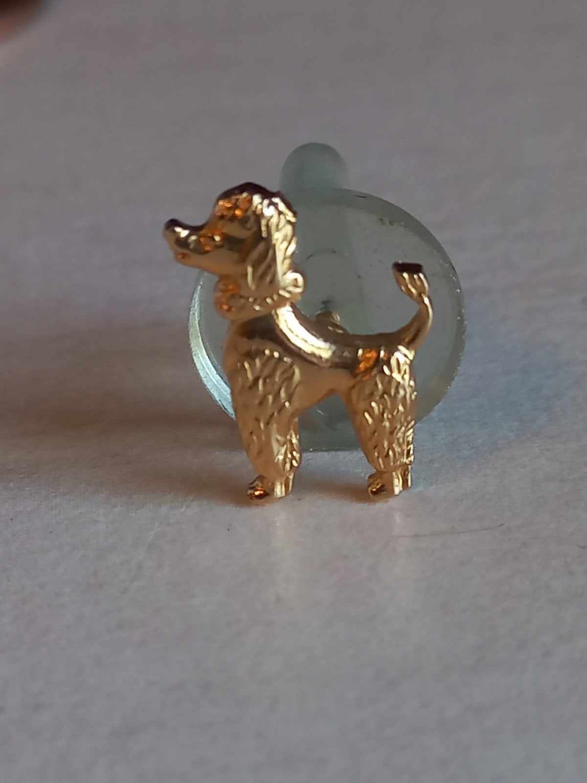 Vintage Gouden Poedel Broche - Uniek en Charmant, Verzenden, Minder dan 4 cm, Zo goed als nieuw, Goud