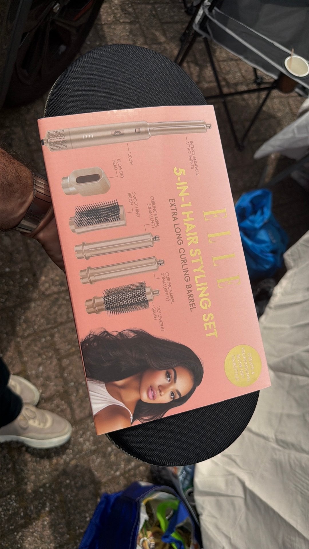 Elle 5 in 1 hair styler, Ophalen of Verzenden, Zo goed als nieuw, Krultang of Stijltang