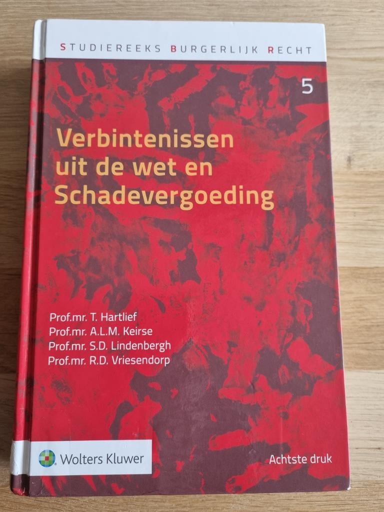 Verbintenissen uit de wet en Schadevergoeding, Ophalen of Verzenden, Gelezen, S.D. Lindenbergh; R.D. Vriesendorp; A.L.M. Keirse; T. Hartlief