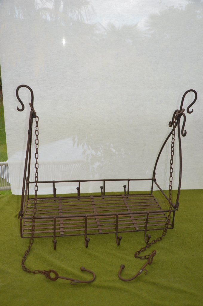 Metalen keuken - Kopjes-hanger- ijzeren kruidenrek met haken, Ophalen of Verzenden
