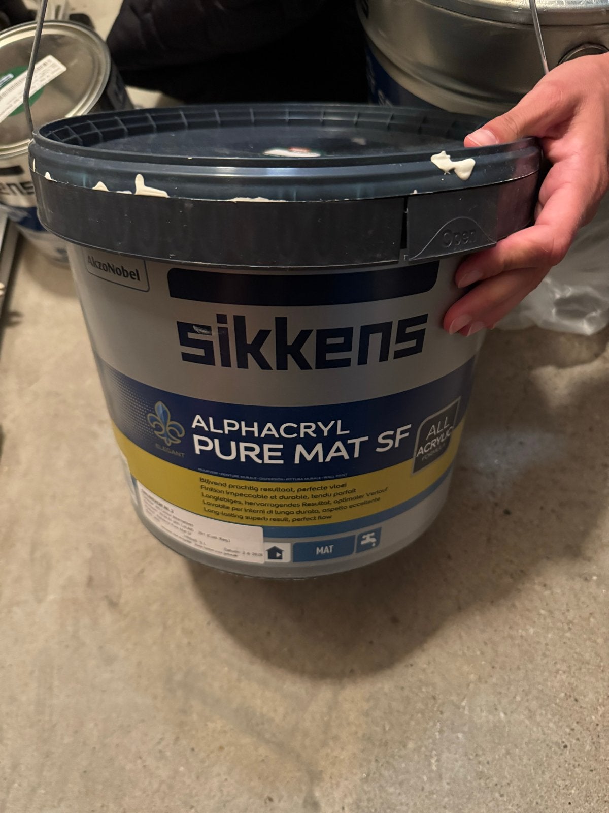 Sikkens Alphacryl Pure Mat SF - Hoogwaardige Muurverf, Ophalen, Zo goed als nieuw