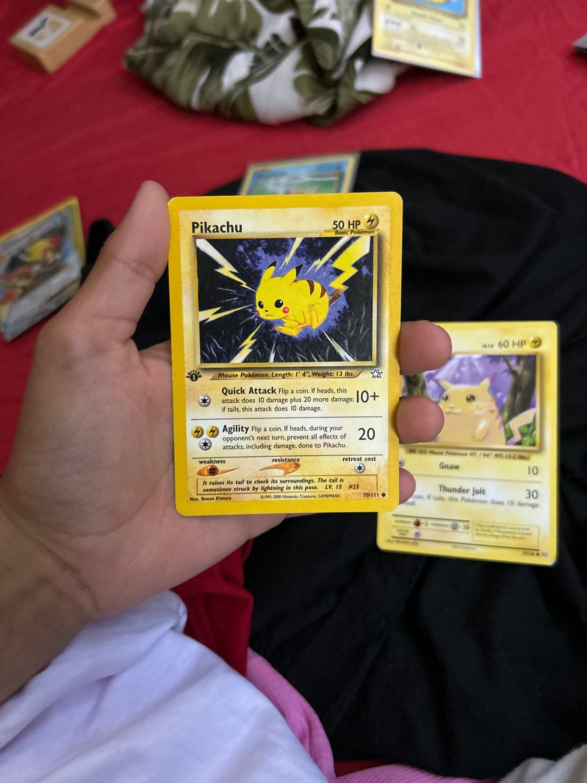 Pikachu Pokémon kaart - Base Set (1995-2000), Ophalen of Verzenden, Gebruikt, Losse kaart