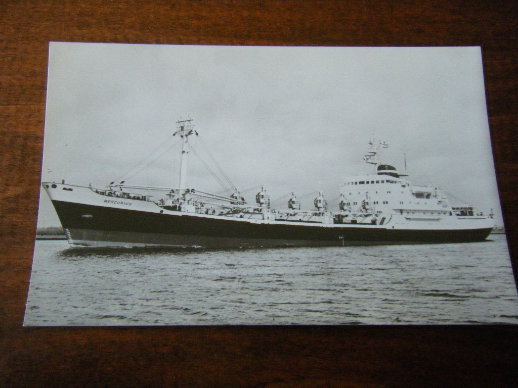 R3 - Schip - m.s. Mercurius - KNSM -  Mooi/Oud, Ophalen of Verzenden, Gebruikt, Kaart, Foto of Prent