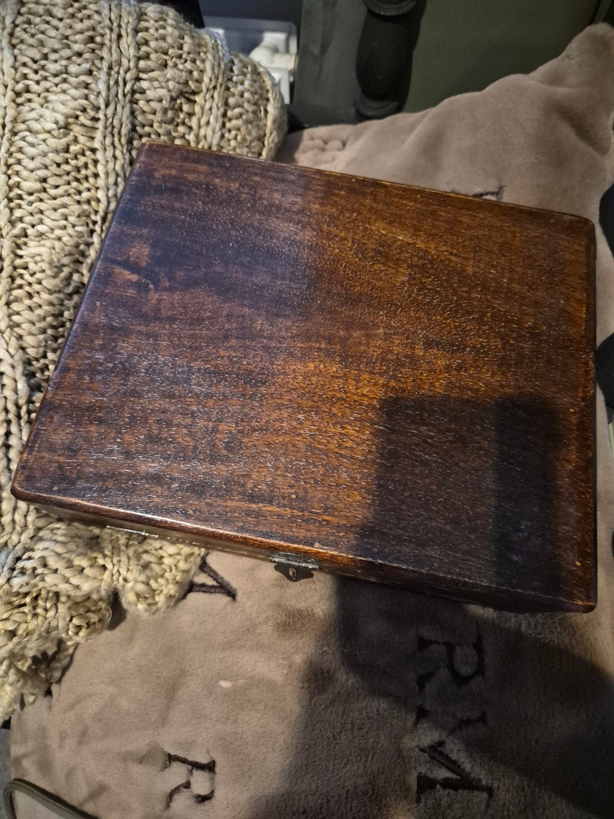 houten schrijfkist - 28x22x9 cm, Ophalen of Verzenden