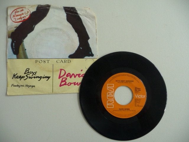 single DAVID BOWIE - BOYS KEEP SWINGING - RCA RECORDS, 1979, Cd's en Dvd's, Gebruikt, 7 inch, Ophalen of Verzenden, Pop