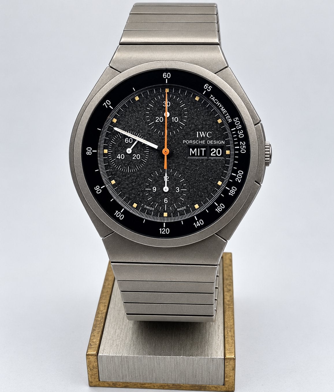 IWC Porsche Design Chronograph Automaat Titan jaren 80/90, Overige materialen, Polshorloge, Overige materialen, Zo goed als nieuw