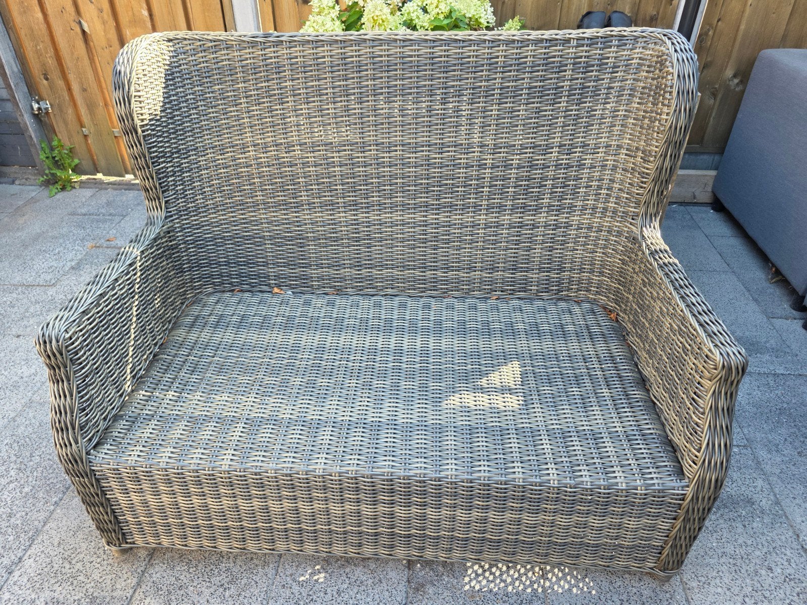 lux wicker tuin bankje 120 breed, Ophalen of Verzenden