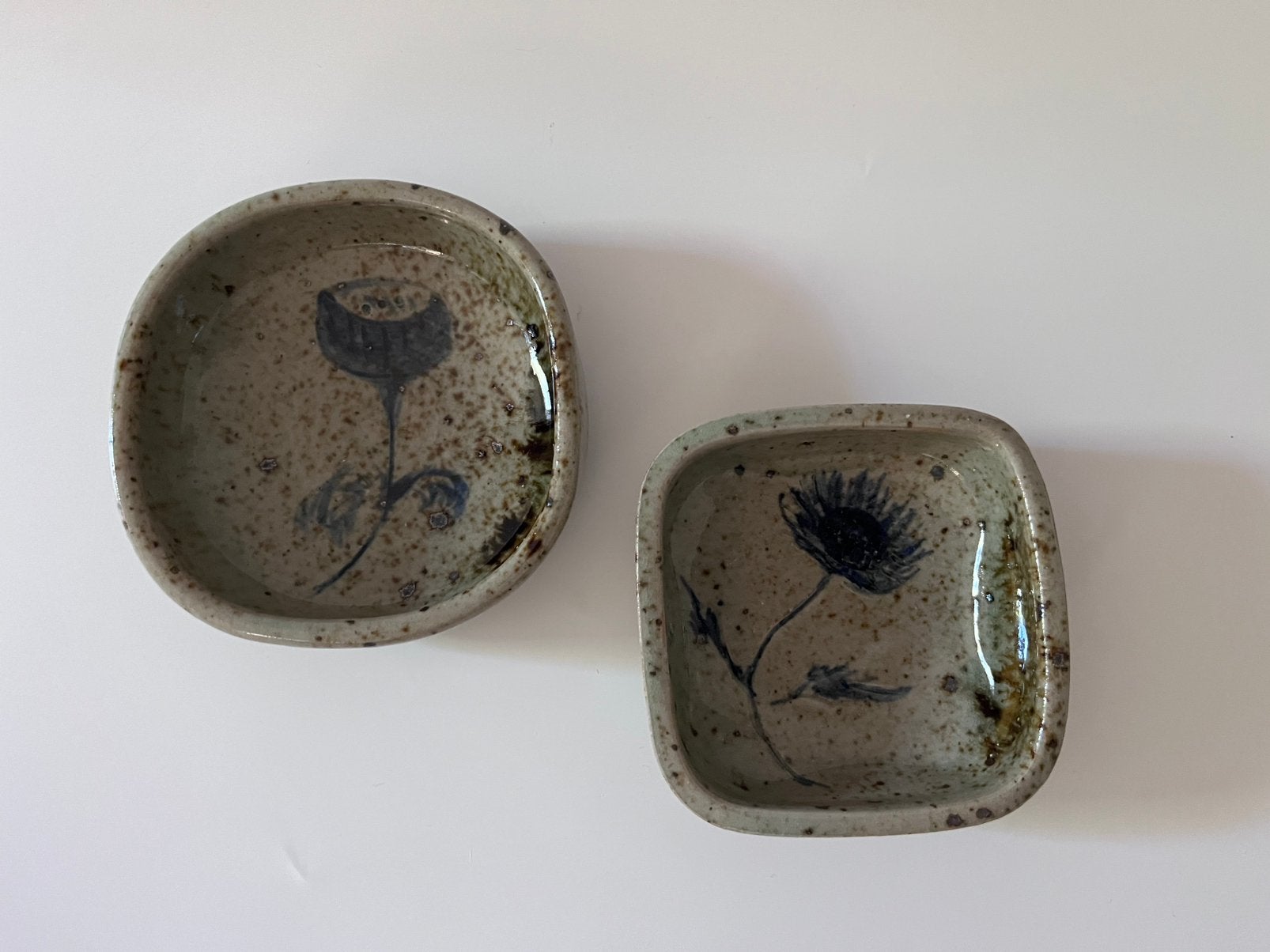 Vintage schaaltjes van Suzanne Dauliach, set van 2, Ophalen of Verzenden