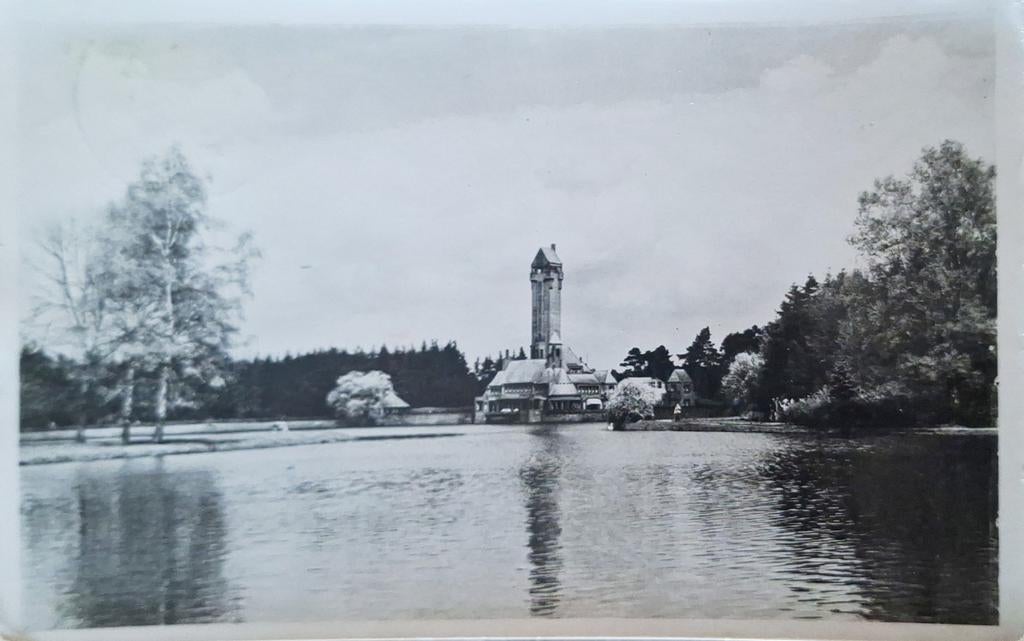 Fotokaart Otterlo - De Hoge Veluwe - Jachtslot St. Hubertus, Ophalen of Verzenden, 1940 tot 1960, Gelopen, Gelderland
