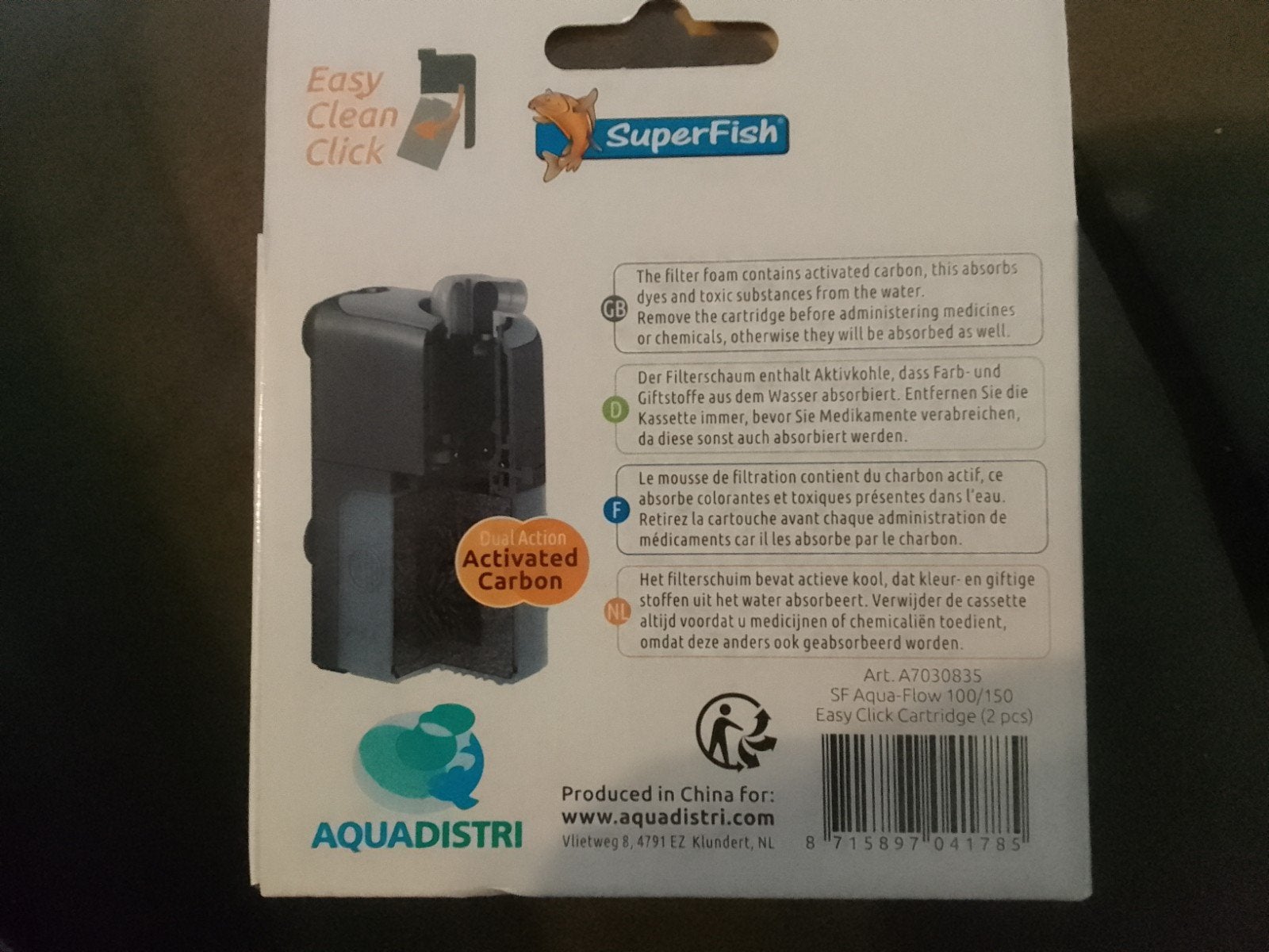 Superfish Aqua-Flow 100-150 Easy Click filter cartridge., ., Overige typen, Nieuw, Overige merken