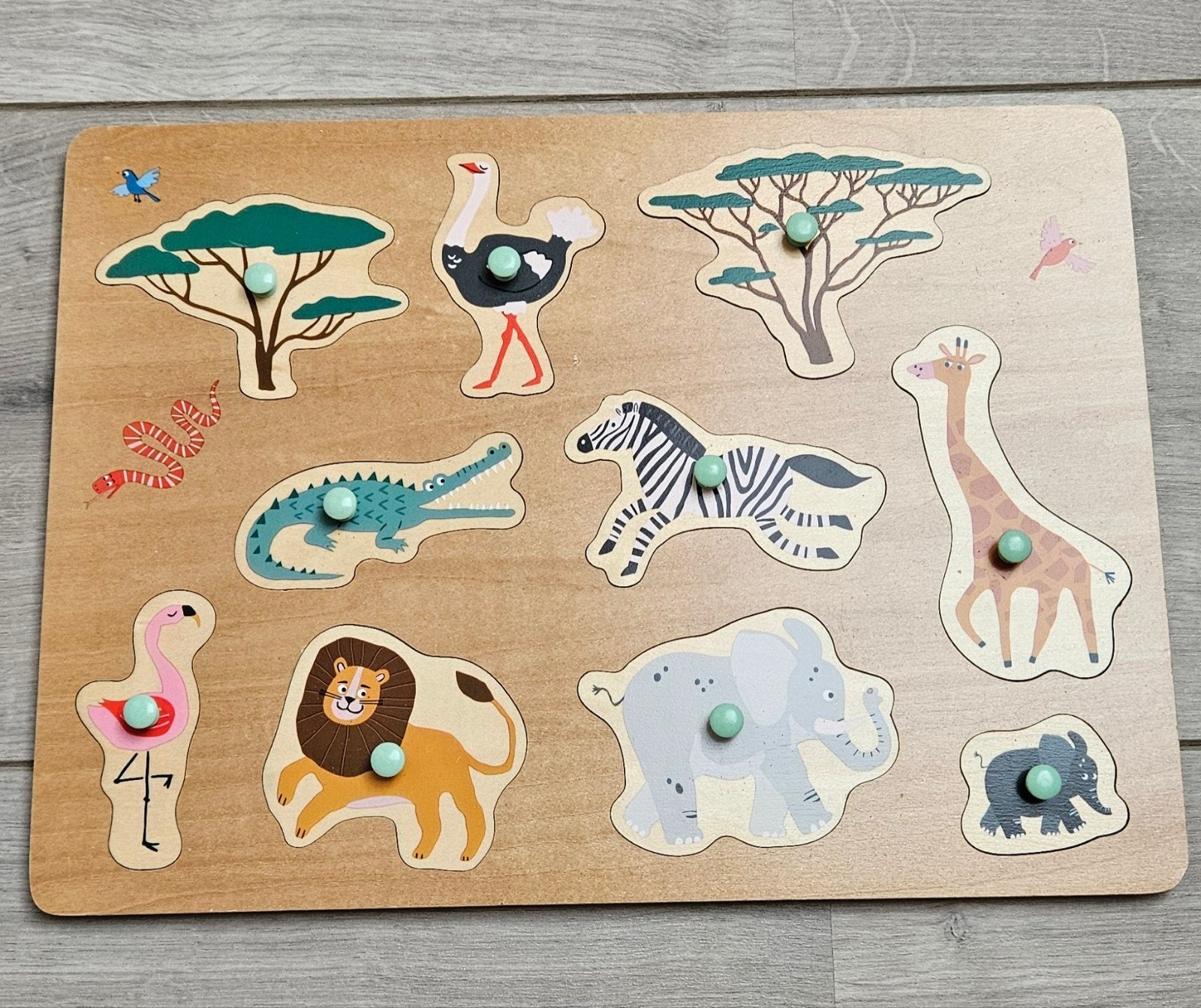 Safari puzzel, Ophalen of Verzenden, Minder dan 10 stukjes, Zo goed als nieuw