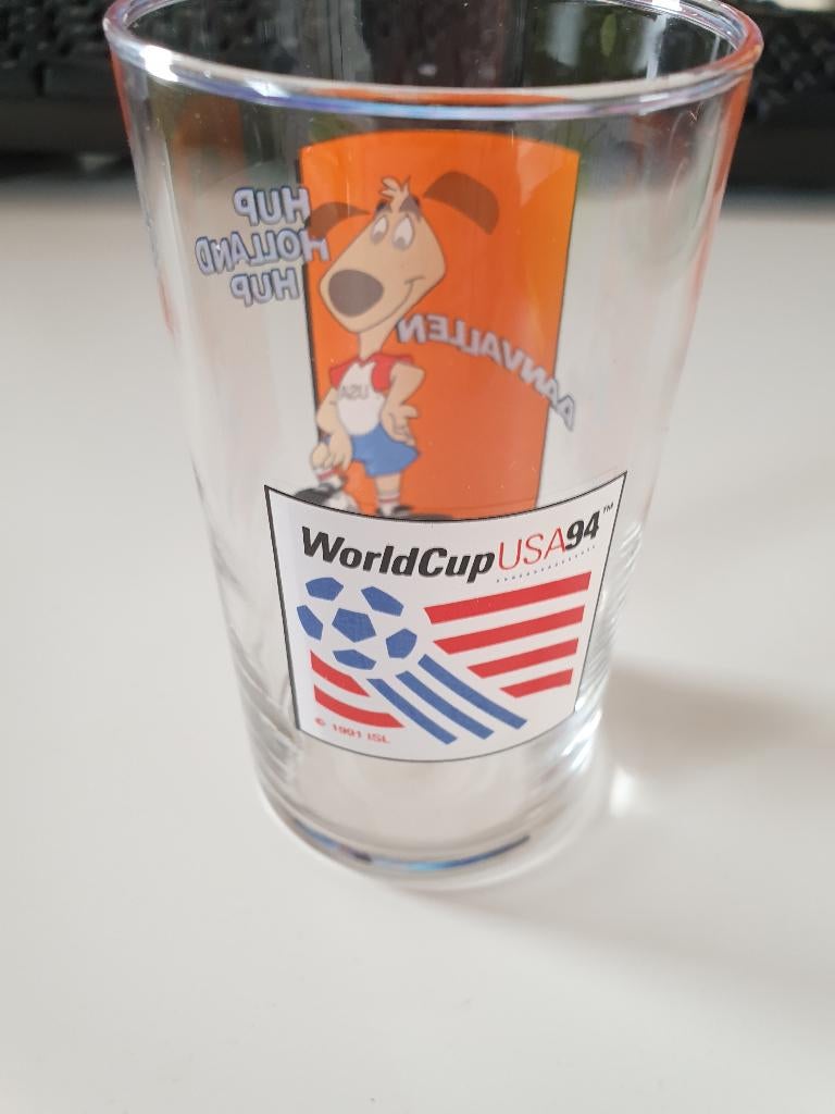 Worldcup Voetbal USA 94 - Frisdrank Glas, Ophalen of Verzenden, Gebruikt, Overige binnenlandse clubs, Overige typen