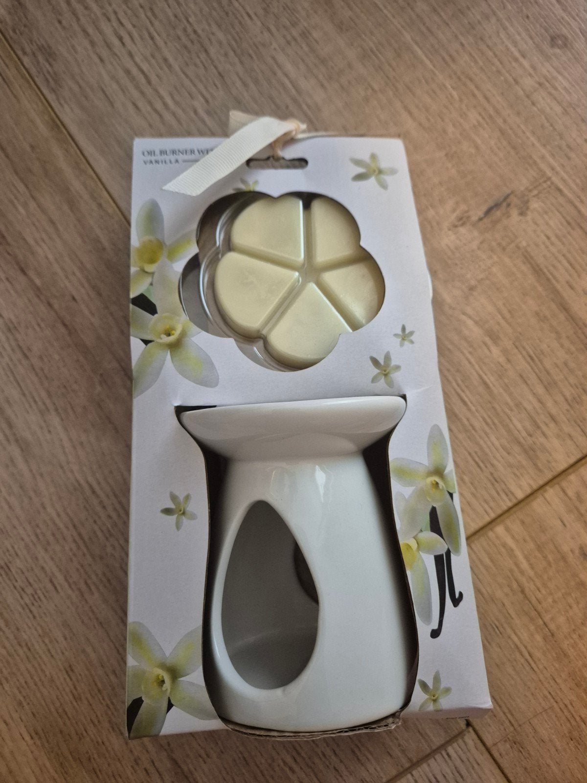 Geurbrander met waxmelts - Vanille, Ophalen of Verzenden, Nieuw, Wit, Steen/keramiek