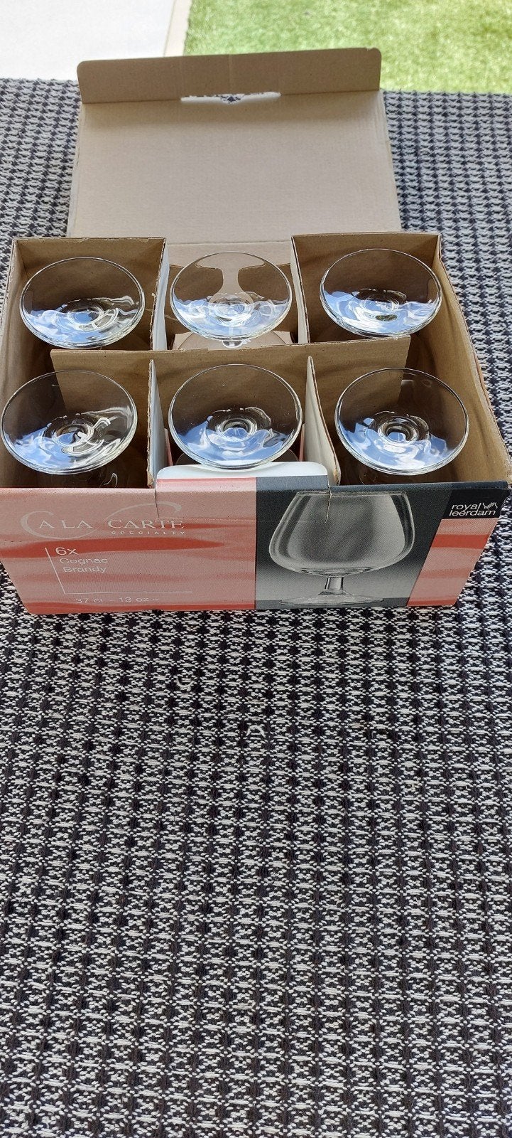 Cognac glazen Royal Leerdam 6 stuks  Nieuw !!, Huis en Inrichting, Ophalen, Nieuw