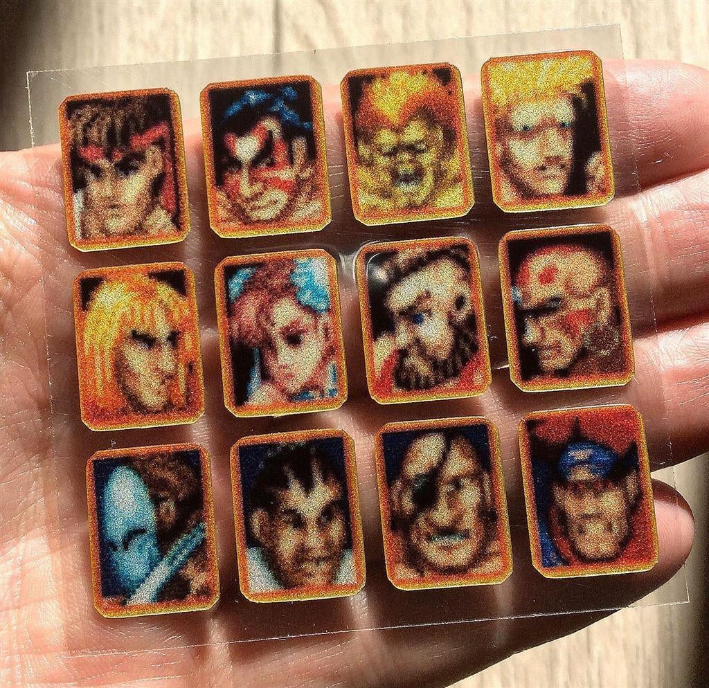 STREET FIGHTER II 2 Pixel Art Arcade kast vinyl Sticker, Verzenden, Nieuw, Bedrijf of Vereniging