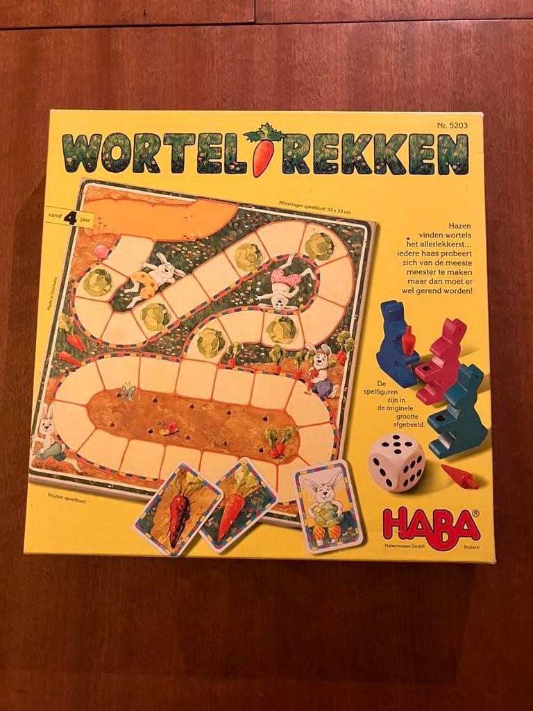 Haba Worteltrekken vanaf 4 jaar houten bord, Ophalen of Verzenden, Zo goed als nieuw