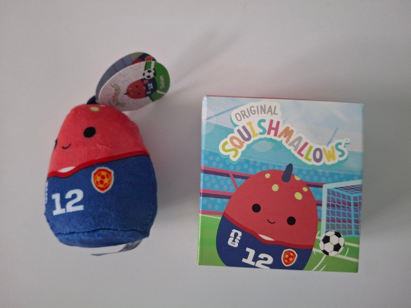 Squishmallows voetbal knuffel met doosje uit Happy Meal, Met doos, Overige karakters, Overige typen, Nieuw