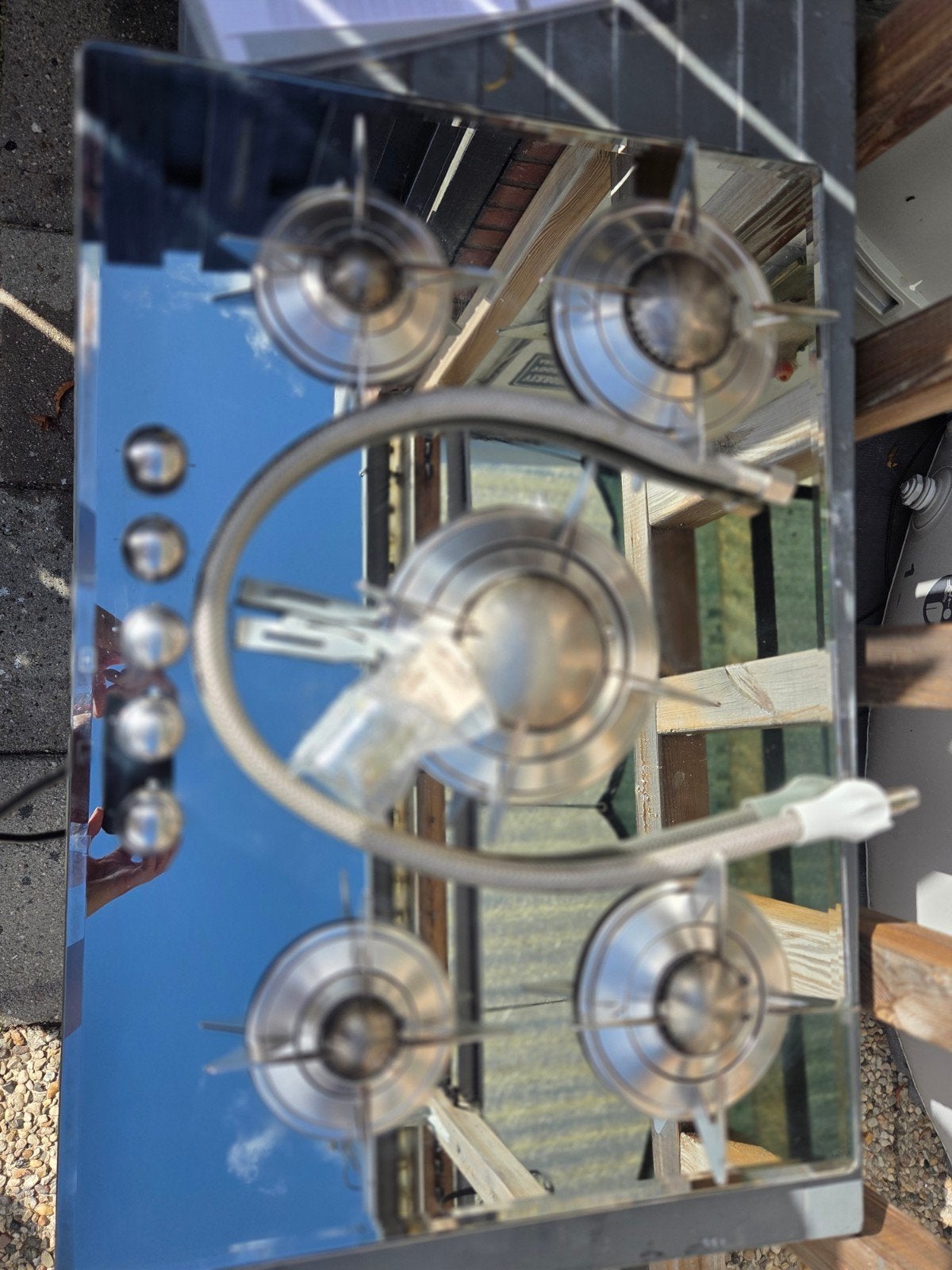 Smeg 5-pits gasstel- Stijlvol en functioneel, Ophalen, Gebruikt, 60 cm of meer, Inbouw