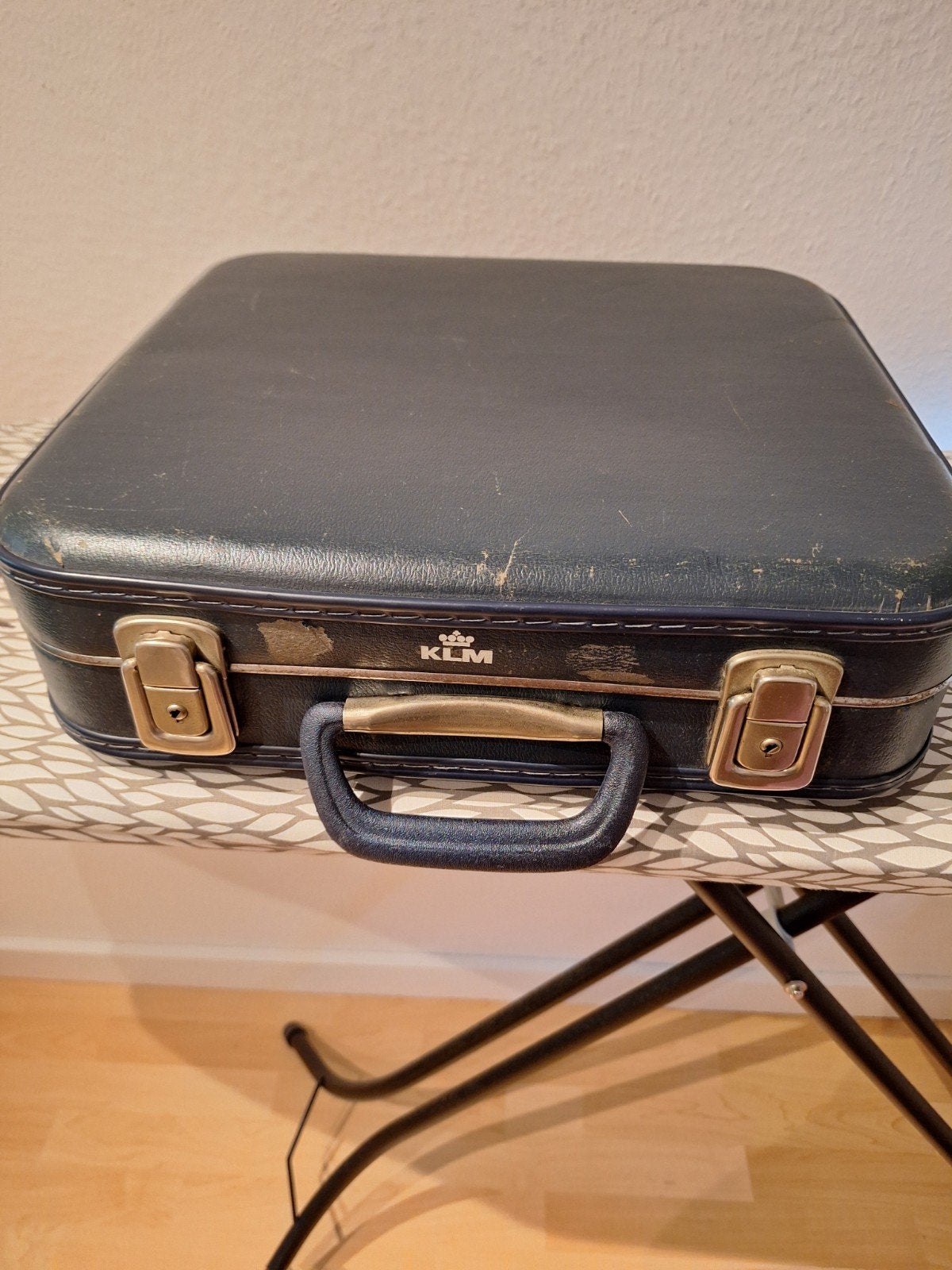 vintage KLM koffertje, Ophalen of Verzenden, Gebruikt, Overige materialen