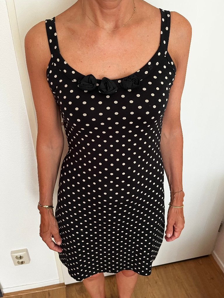 Steppin'Out jurkje zwart met stippen, Steppin Out, Zwart, Ophalen of Verzenden, Zo goed als nieuw