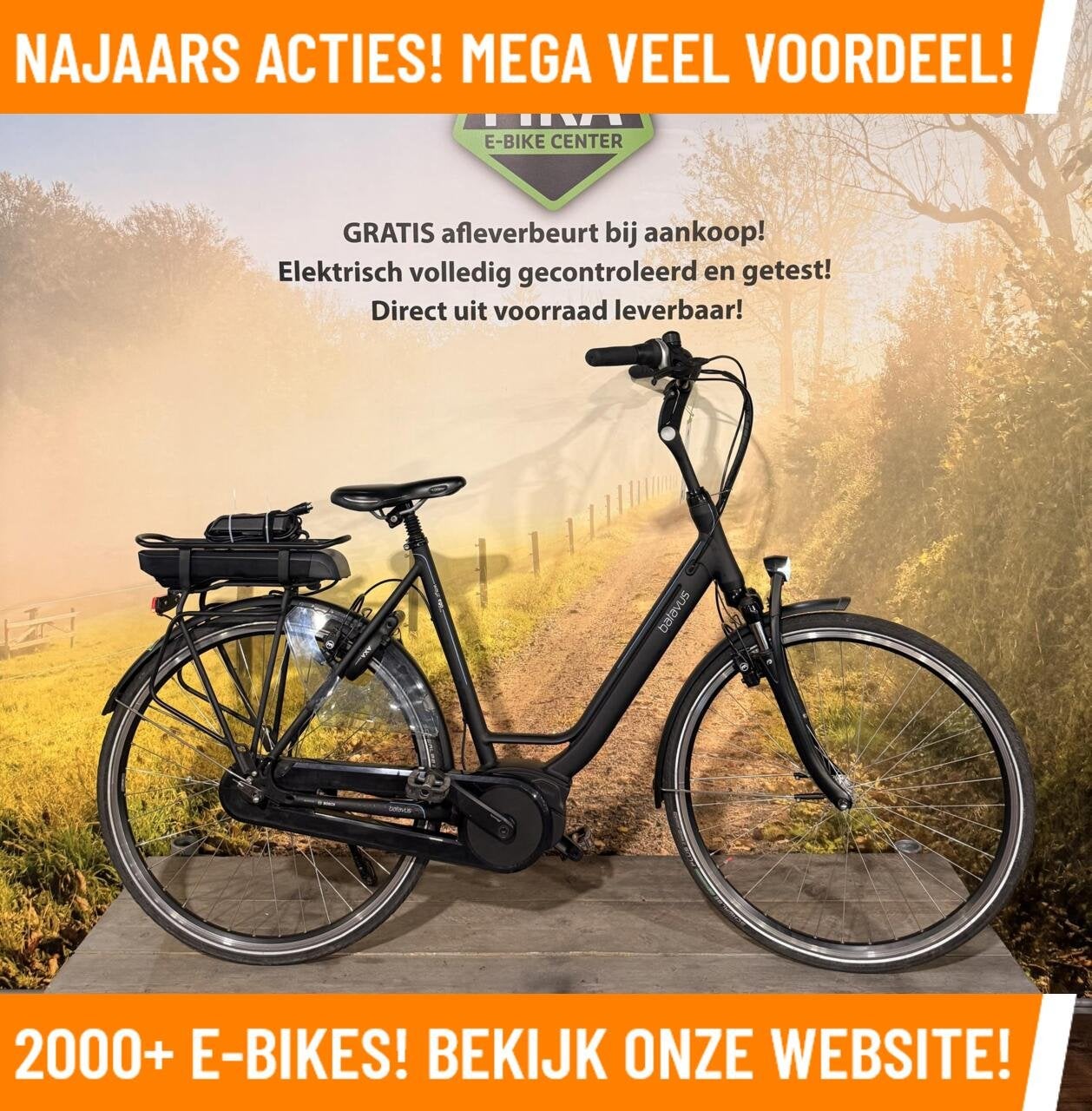 Batavus Ways Ego met Bosch Active Line middenmotor ebike, Fietsen en Brommers, 55 tot 59 cm, Zo goed als nieuw, 50 km per accu of meer