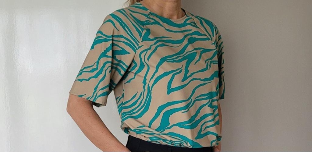 Studio Anneloes top M Smaragd/Clay Travelstof shirt, Maat 38/40 (M), Studio Anneloes, Beige, Ophalen of Verzenden