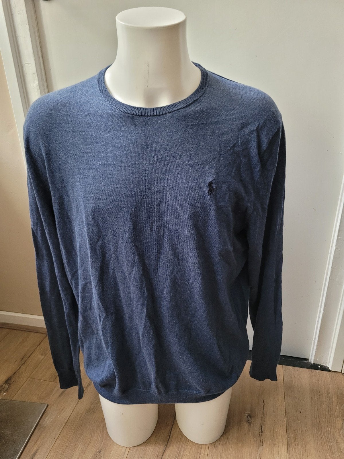 Blauwe Ralph Lauren trui maat XL, Blauw, Maat 56/58 (XL), Ophalen of Verzenden, Polo Ralph Lauren