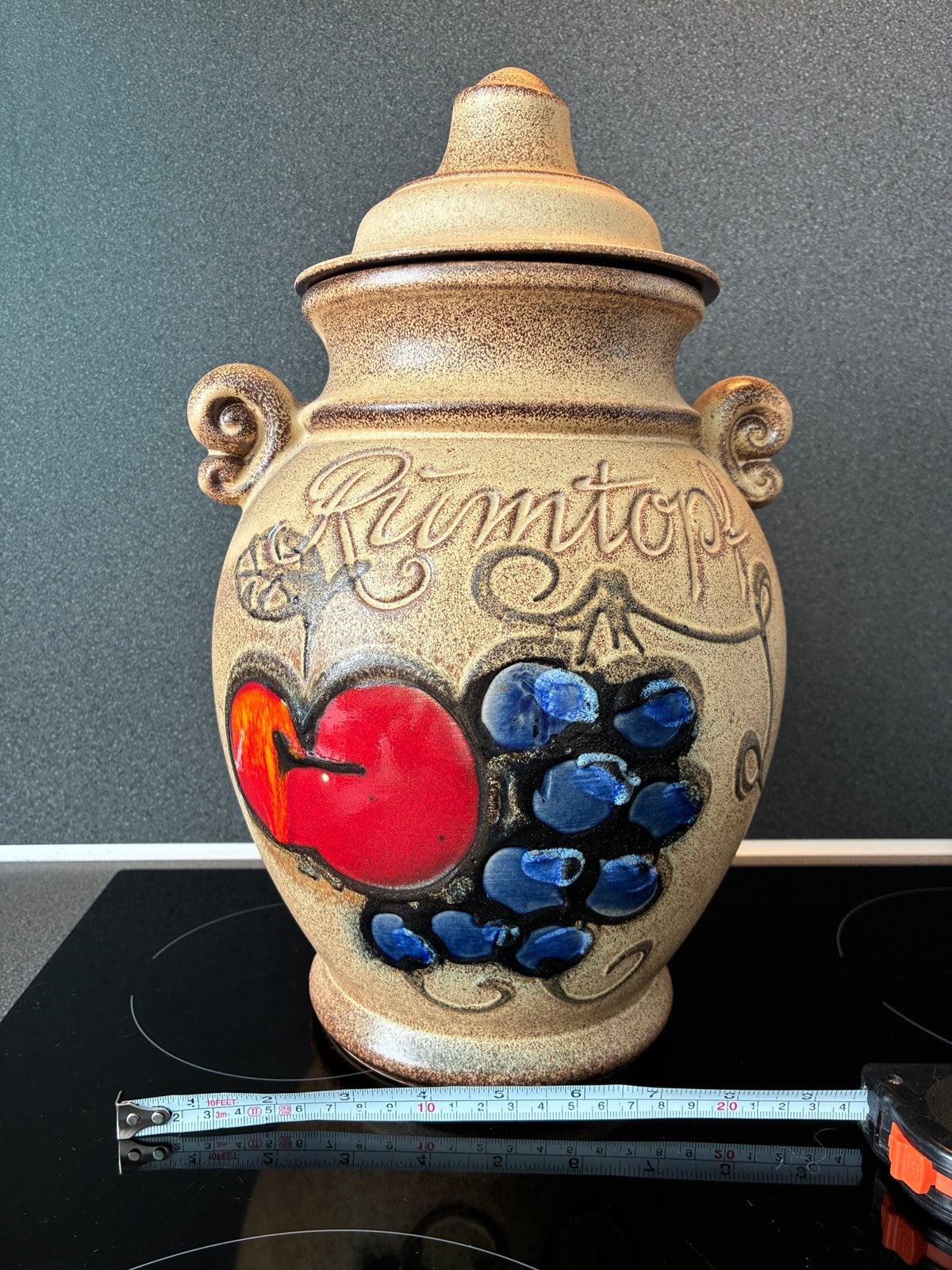 Rumtopf groot 36cm hoog, 23cm diameter, Antiek en Kunst, Antiek | Vazen, Ophalen