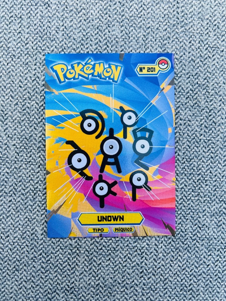 Unown Johto Card Top Collection Promo Pokemon, Verzenden, Zo goed als nieuw, Losse kaart, Foil