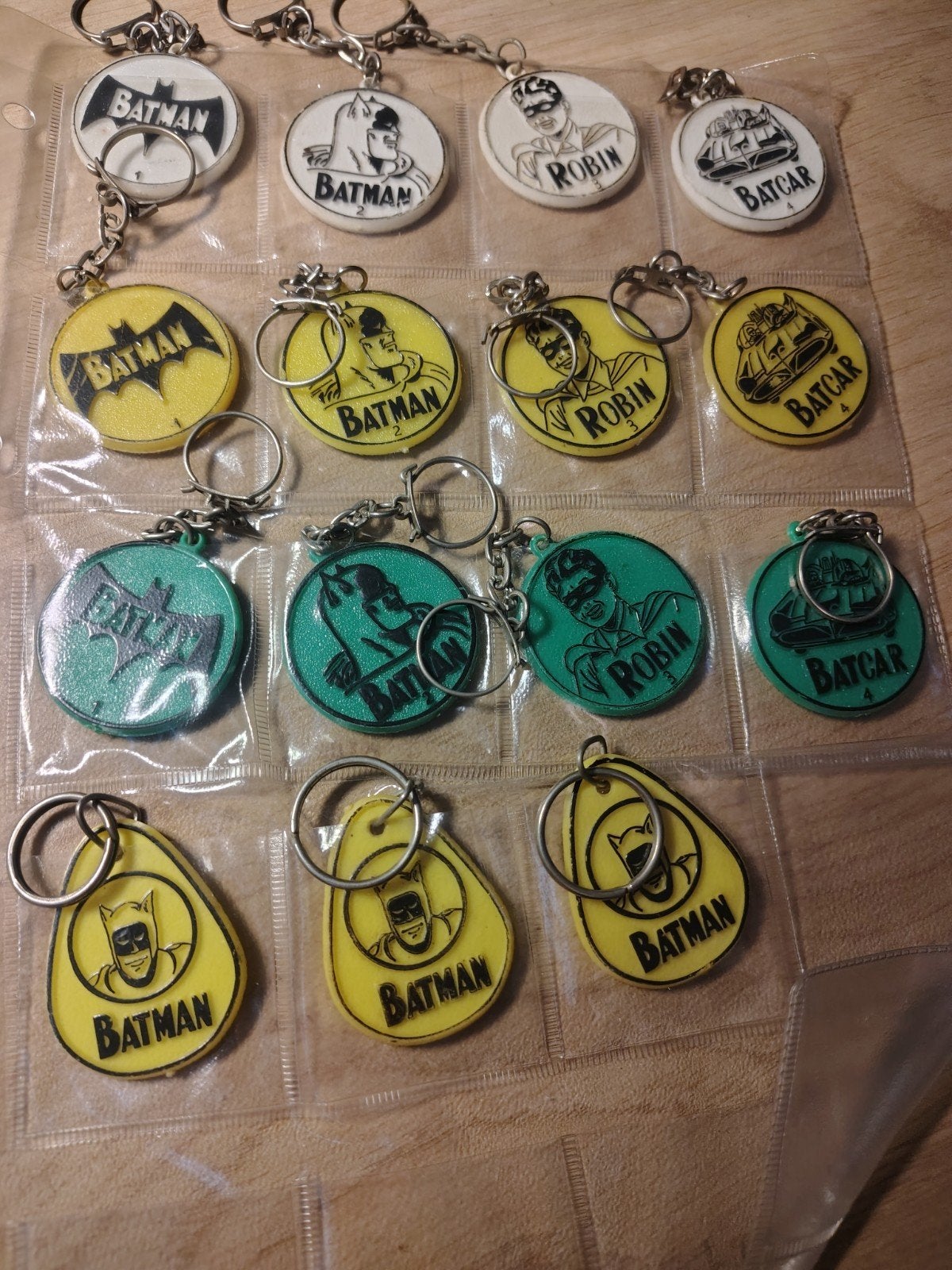 Vintage Batman Sleutelhangers Verzameling Honig 1966, Ophalen of Verzenden