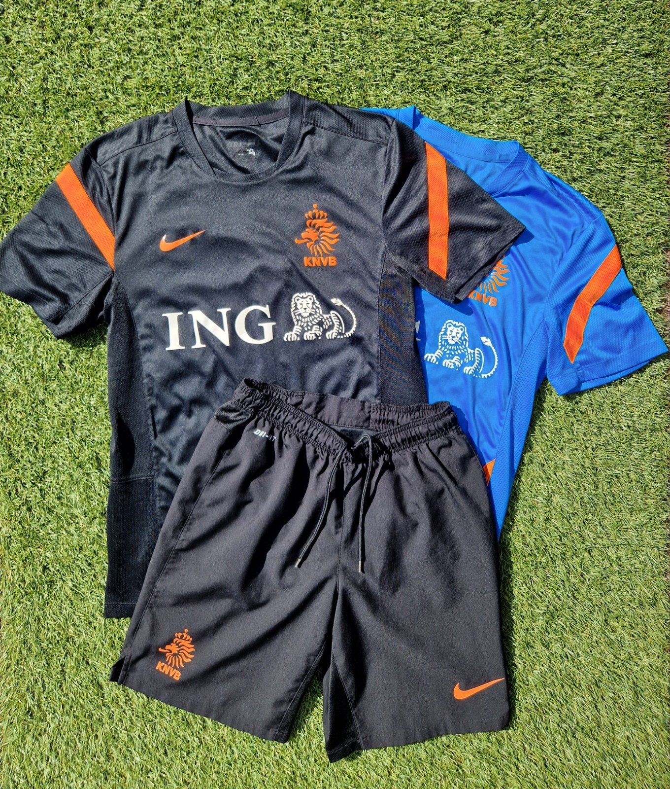 Nederlands elftal trainingsshirts 2012 KNVB shirt + broek, Kleding | Heren, Zwart, Nike, Ophalen of Verzenden, Voetbal