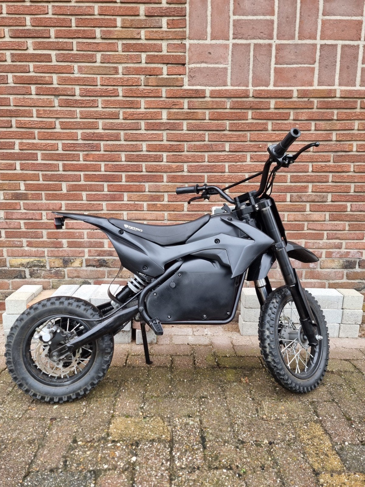 Nitro Motors Eco Serval 1200W 48V Lithium Dirtbike, Ophalen, Gebruikt, Velgrem, Nitro Motors