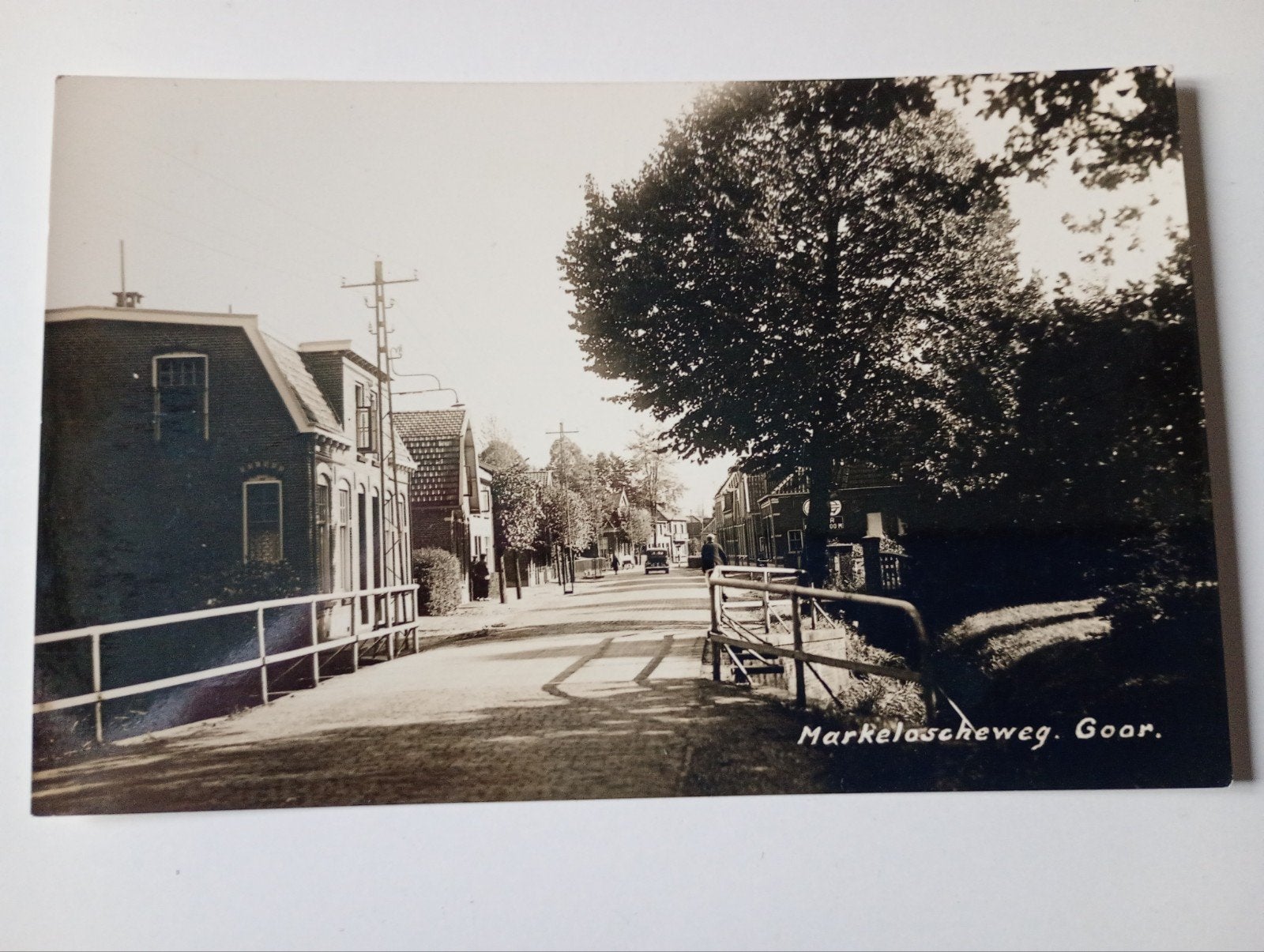 Fotokaart Goor Markeloscheweg, Verzamelen, Ophalen of Verzenden, 1920 tot 1940, Ongelopen, Overijssel